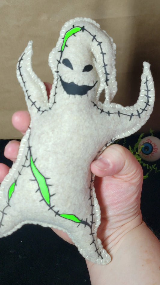 OOAK Oogie Boogie Stitchling Handmade Felt Art Doll – Ready to Ship