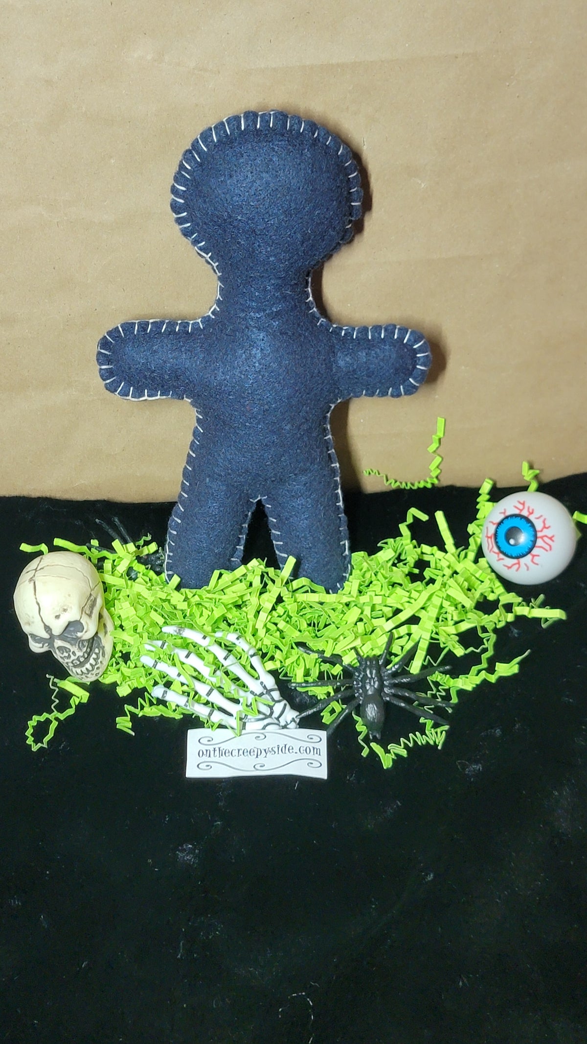 OOAK Eddie Music Mascot Stitchling – On the Creepy Side – Ready to Ship