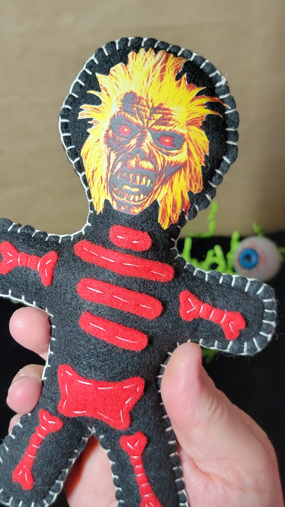 Iron Maiden Eddie Music Mascot Stitchling – On the Creepy Side – Ready to Ship