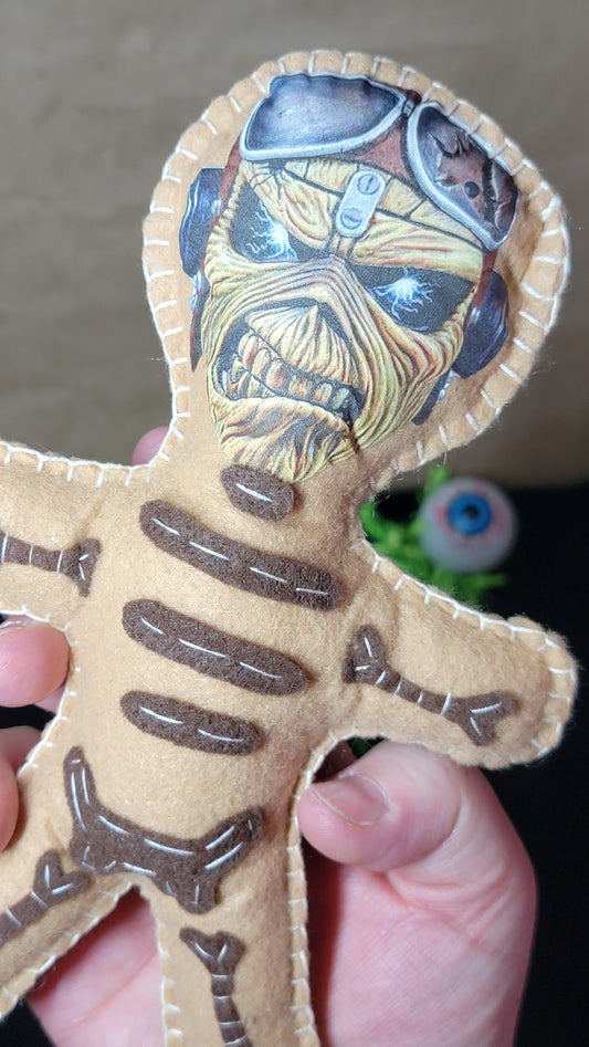 Desert Sand Iron Maiden Eddie Music Mascot Stitchling – On the Creepy Side – Ready to Ship
