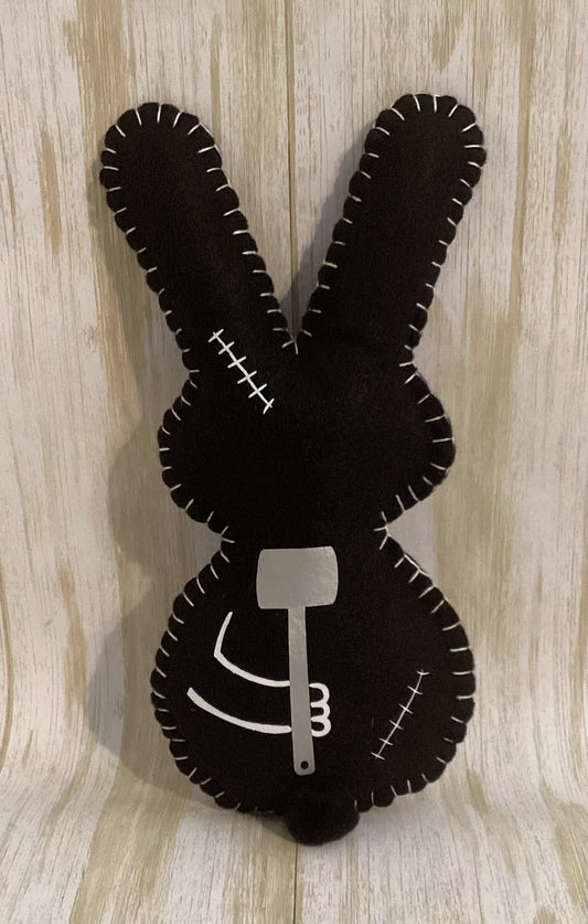Psycho Killer Bunny Holding a Sledge Hammer behind its back! Made to order & Personalizable