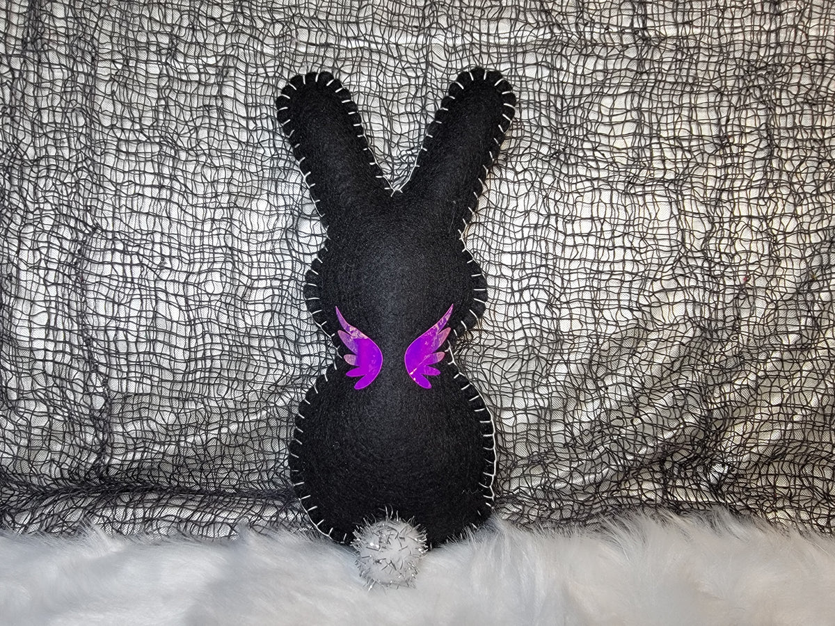 Magic Spell Bunny – Large Handmade Mystical Bunny Plush -baby blue - made to order