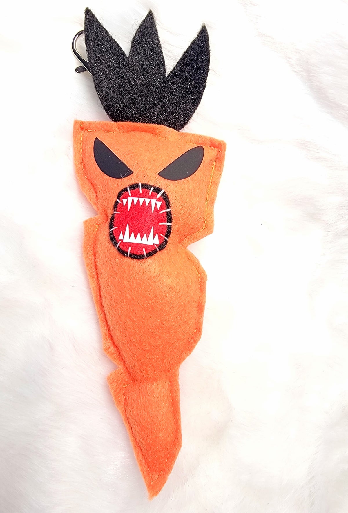 Creepy Carrot Creature – Handmade Plush or Plush Keychain / Bag Charm -  Ready to Ship