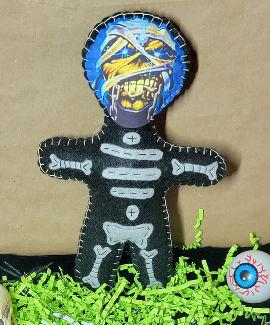 OOAK Eddie Music Mascot Stitchling – On the Creepy Side – Ready to Ship