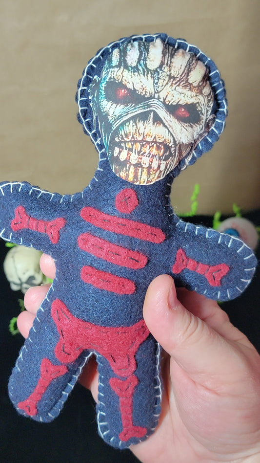 OOAK Eddie Music Mascot Stitchling – On the Creepy Side – Ready to Ship
