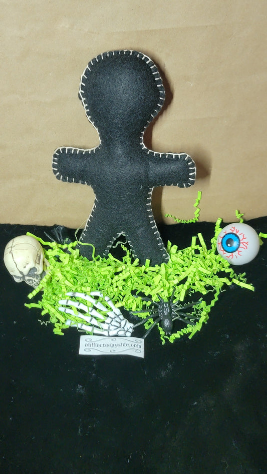 OOAK Eddie Music Mascot Stitchling – On the Creepy Side – Ready to Ship