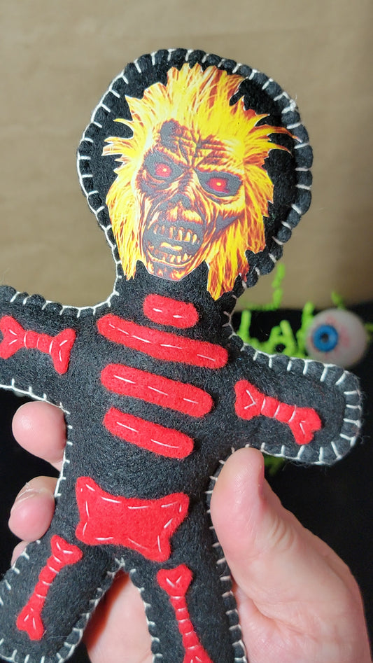 One-of-a-Kind Eddie Music Mascot Stitchling – On the Creepy Side – Ready to Ship