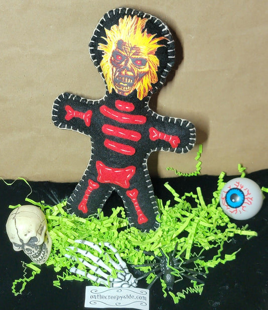 One-of-a-Kind Eddie Music Mascot Stitchling – On the Creepy Side – Ready to Ship