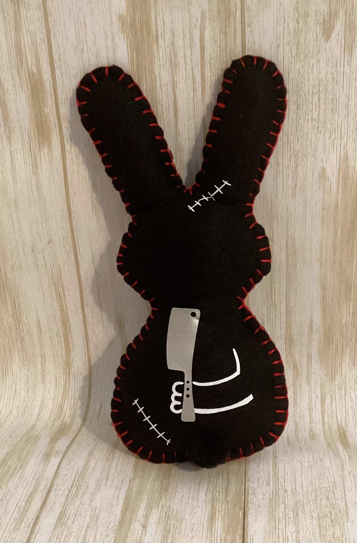 Psycho Killer Bunny Holding a Sledge Hammer behind its back! Made to order & Personalizable