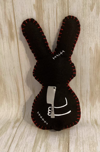 Psycho Killer Bunny Holding a Sledge Hammer behind its back! Made to order & Personalizable