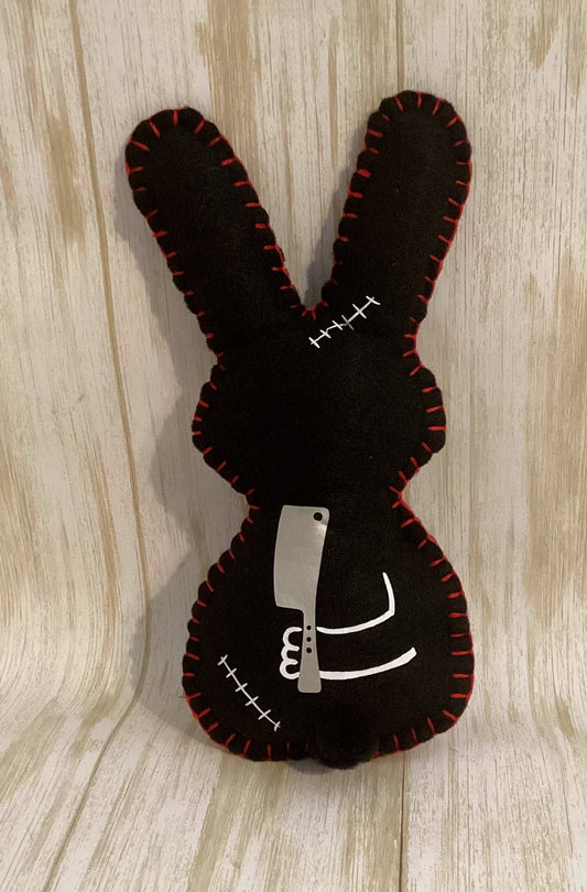 Psycho Killer Bunny Holding a Hatchet behind its back! Made to order & Personalizable
