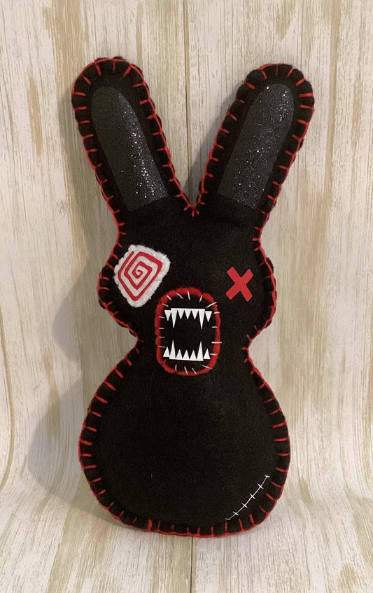 Psycho Killer Bunny Holding a Bloody Knife behind its back! Made to order & Personalizable