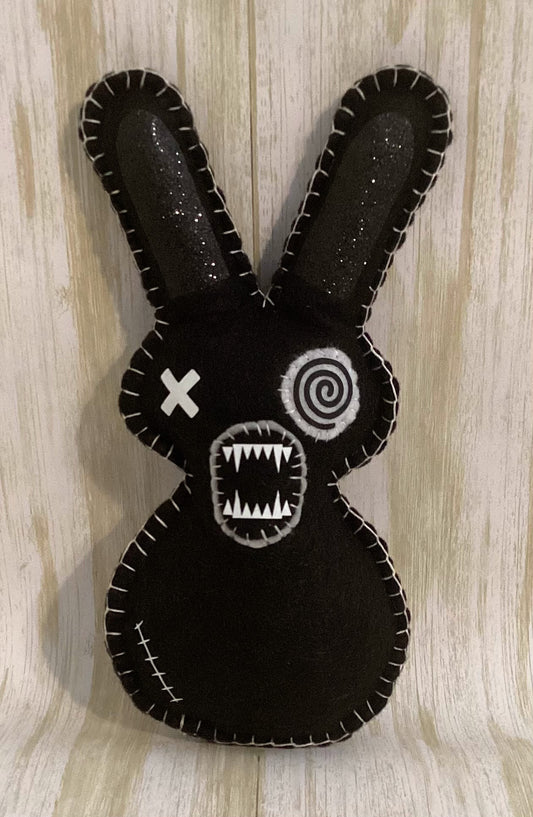 Psycho Killer Bunny Holding a Glitter Axe behind its back! Made to order & Personalizable