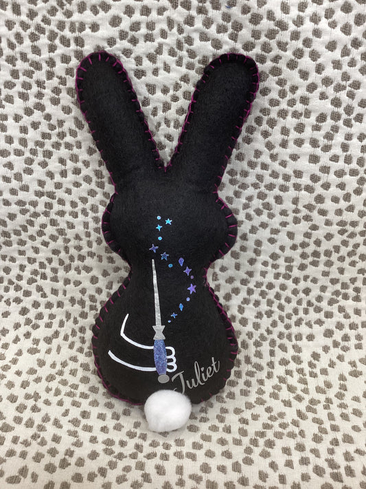 Magic Love Bunny Plush – Handmade Mystical Gothic Art Doll - Made to Order - Personalizable