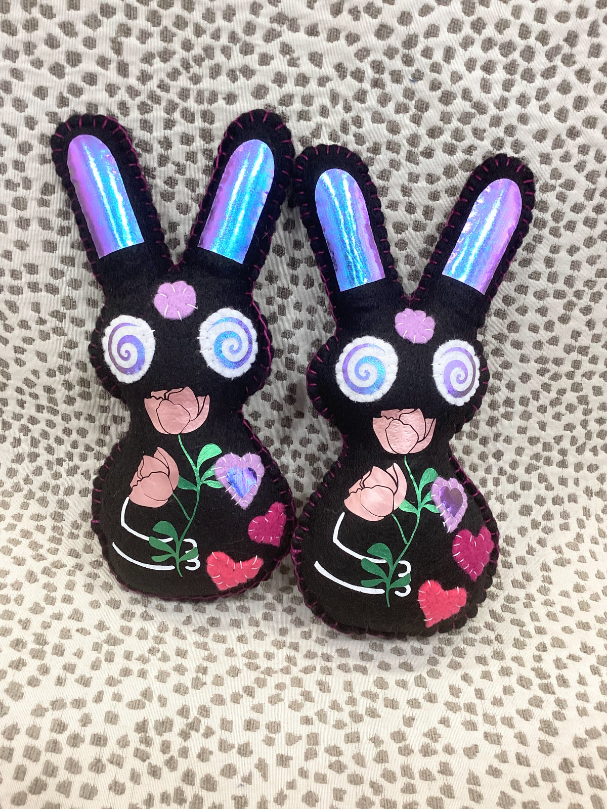 Magic Love Bunny Plush – Handmade Mystical Gothic Art Doll - Made to Order - Personalizable