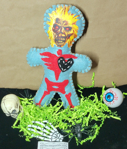Iron Maiden Eddie Music Mascot Stitchling – On the Creepy Side – Ready to Ship