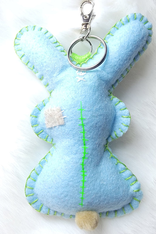 OOAK Mini Bunny Plush keychain / bag charm - Handmade - Ready to ship