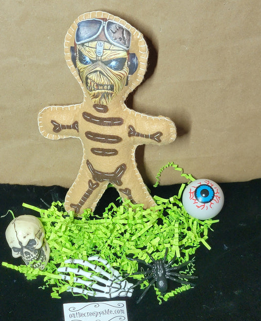 Desert Sand Iron Maiden Eddie Music Mascot Stitchling – On the Creepy Side – Ready to Ship